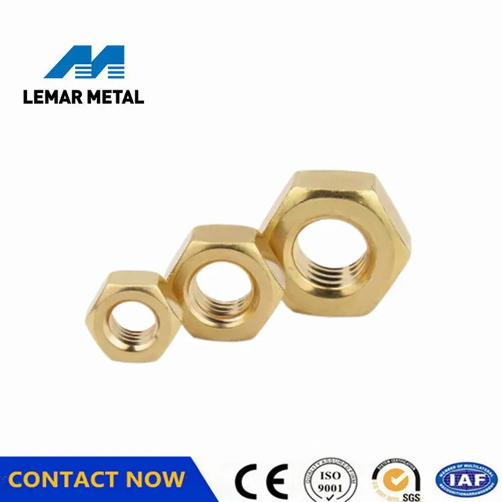 Brass Hex Thin Nut