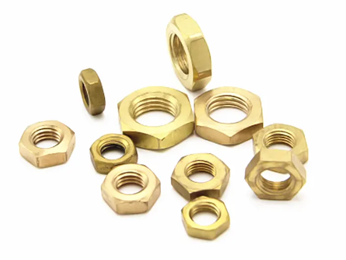 Brass Hexagon Thin Nuts Brass Hexagon Thin Nuts