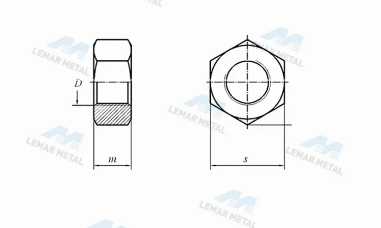 Brass Flat Thin Hexagon Nut Brass Flat Thin Hexagon Nut